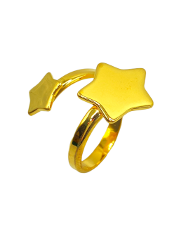 Anello contrarie stella plain in argento 925