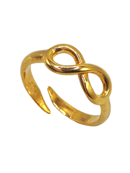 Anello a filo con infinito in argento 925