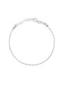 Bracciale Catena Cilindretti Diamantati in ARGENTO 925