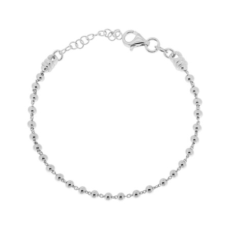 Bracciale catena con Palline con finitura liscia e lucida.