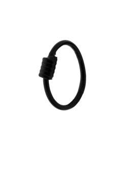 Piercing Naso Cerchio mm 8 in ARGENTO 925 smaltato Nero