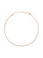 Cavigliera Catena Maglia Snake mm 3 in ACCIAIO colore Rosa