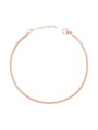 Cavigliera Catena Maglia Snake mm 4 in ACCIAIO colore Rosa
