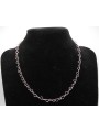 Catena Cuori sezione mm 4.5 lunghezza cm 40 in ARGENTO 925 Galvanica Rosa