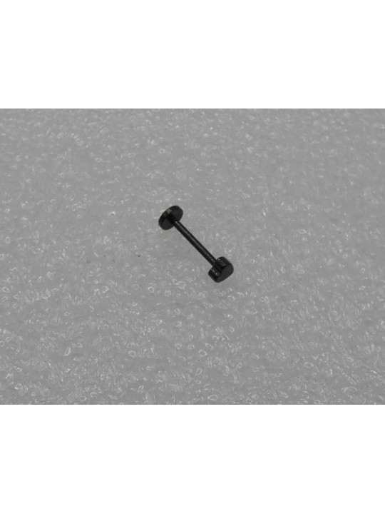 Body Piercing Labret Nero mm 12 con Cuore mm 3.5 in ACCIAIO Chirurgico