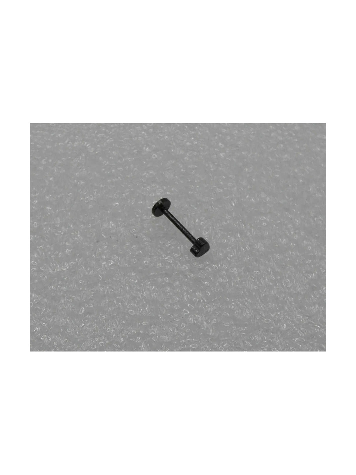 Body Piercing Labret Nero mm 12 con Cuore mm 3.5 in ACCIAIO Chirurgico