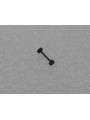 Body Piercing Labret Nero mm 12 con Cuore mm 3.5 in ACCIAIO Chirurgico