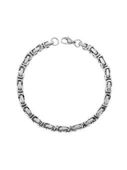 Bracciale Uomo Catena Bizantina in ACCIAIO