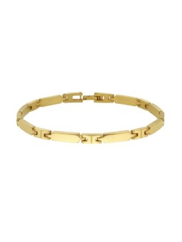 Bracciale Uomo Imperniato in ACCIAIO colore Oro (4,3 mm)