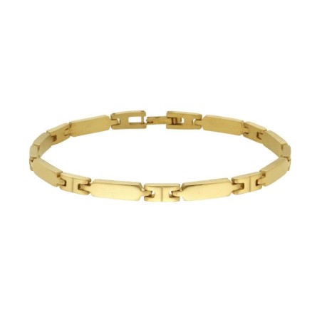 Bracciale Uomo Imperniato in ACCIAIO colore Oro (4,3 mm)