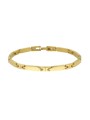 Bracciale Uomo Imperniato in ACCIAIO colore Oro (4,3 mm)