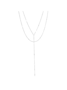 Collana a strati in acciaio stile semplice