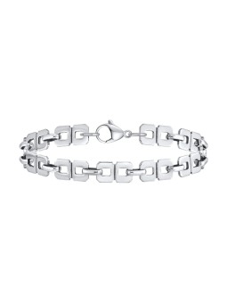 Bracciale Unisex in Acciaio Inossidabile con Maglia Infinito