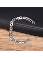 Bracciale Unisex in Acciaio Inossidabile con Maglia Infinito