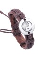 Bracciale unisex in stile etnico con placcatura in lega e tao inciso