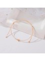 Bracciale da donna doppio filo con cuore in lega placcata