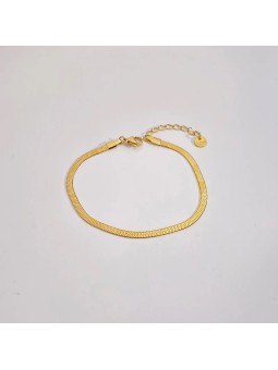 Bracciale casual geometrico in acciaio placcato