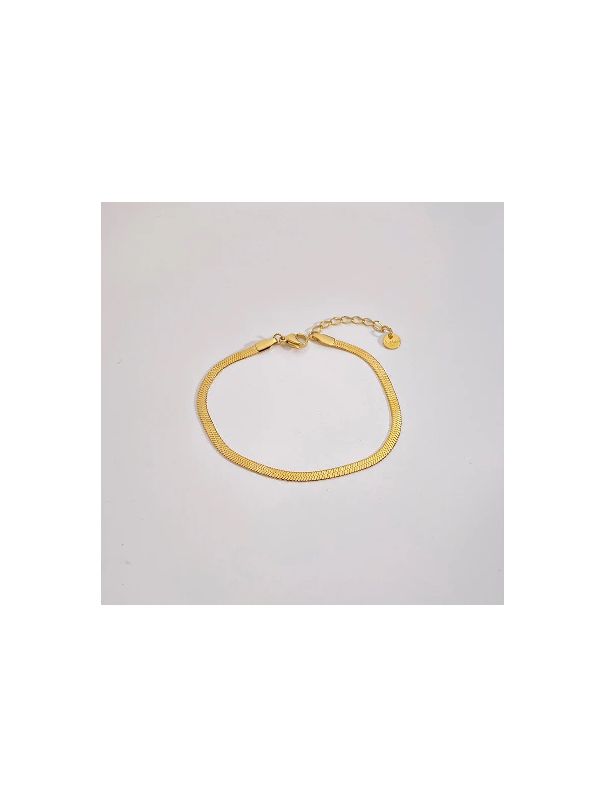 Bracciale casual geometrico in acciaio placcato