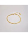 Bracciale casual geometrico in acciaio placcato