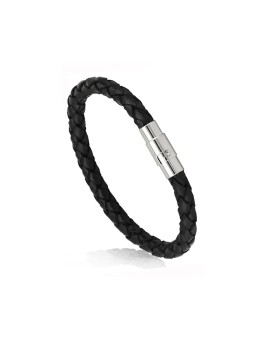 Bracciale Unisex in Corda Tinta Unita con Chiusura Magnetica