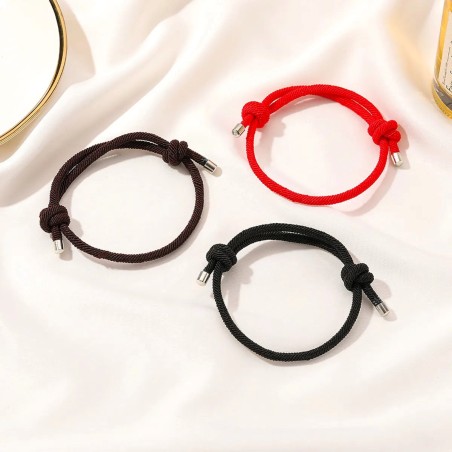 Bracciale con coulisse in corda intrecciata