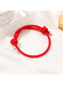 Bracciale con coulisse in corda intrecciata