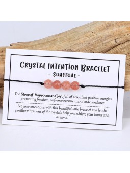 Bracciale unisex in corda con pietre naturali