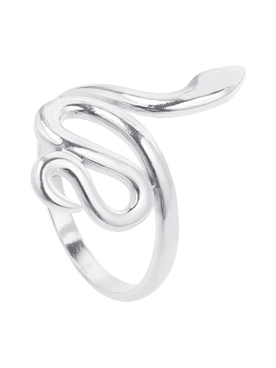 Anello serpente aperto Lady Snake in acciaio inossidabile 304