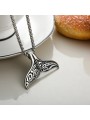 Collana uomo in acciaio inossidabile con ciondolo a coda di pesce