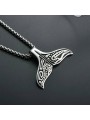Collana uomo in acciaio inossidabile con ciondolo a coda di pesce
