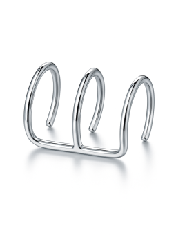 Orecchino Earcuff in Acciaio Stile Etnico