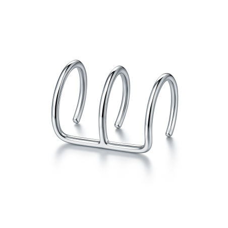 Orecchino Earcuff in Acciaio Stile Etnico