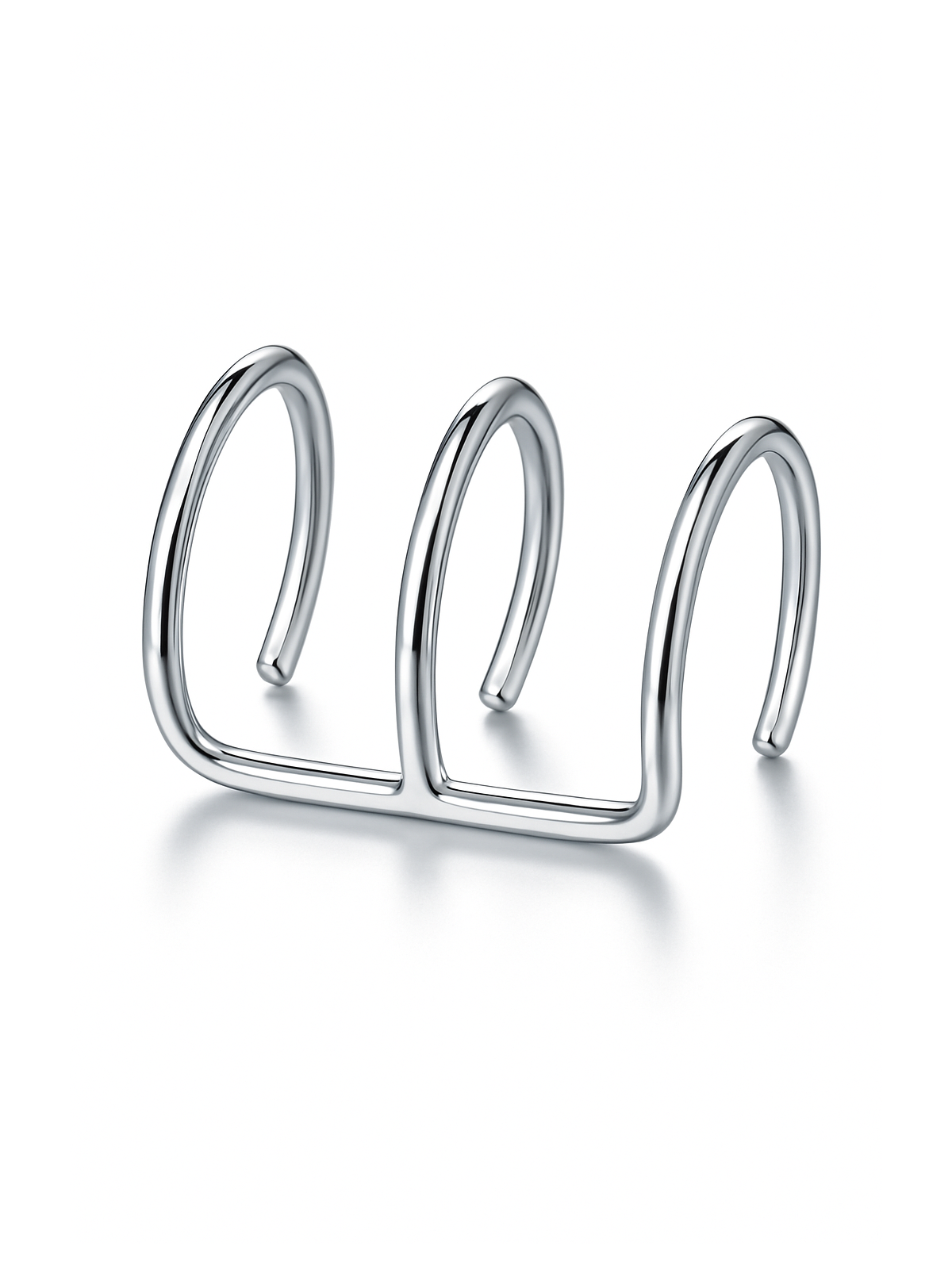 Orecchino Earcuff in Acciaio Stile Etnico
