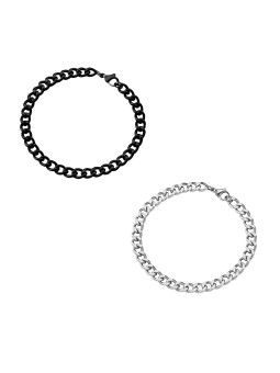 Bracciale Unisex Maglia Cubana in Acciaio Inossidabile