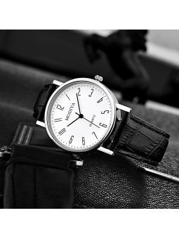 Orologio per Uomo Casual in Acciaio con Cinturino in Similpelle
