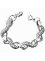Bracciale Hip-Hop in Metallo con Serpente e Infinito