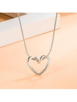 Collana Donna in Acciaio Inossidabile con Pendente a Forma di Cuore