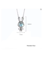 Collana da Donna in Lega Placcata con Pendente a Forma di Coniglio
