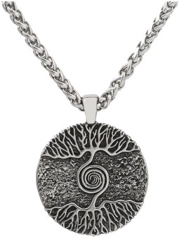 Collana Uomo con Ciondolo "Doppio Albero della Vita" in Acciaio 304