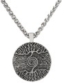 Collana Uomo con Ciondolo "Doppio Albero della Vita" in Acciaio 304