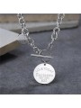 Collana da Donna in Acciaio Inossidabile e Doppio Pendente Medaglia