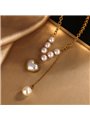 Set Collana e Bracciale Oro con Cuore Madreperla e Perle