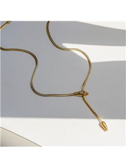 Collana Doppio Filo con Punto Luce e Pendente - Oro o Argento