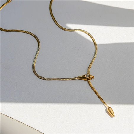 Collana Doppio Filo con Punto Luce e Pendente - Oro o Argento