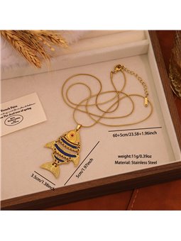 Collana Ocean Muse Catena Serpente con Ciondoli Marini Smaltati