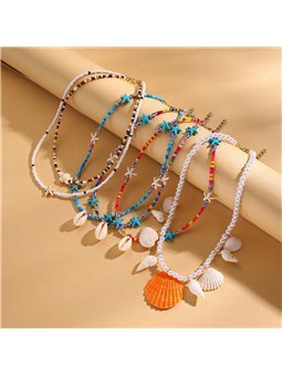 Collana Summer Breeze Perline Stelle Marine e Conchiglia
