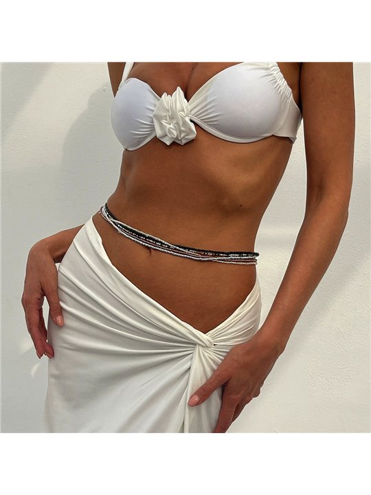 Set Waist Chain Boho Essence in Perline di Riso Elastiche