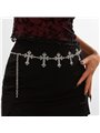 Cintura gioiello Gothic Cross con catena e croci barocche