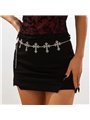 Cintura gioiello Gothic Cross con catena e croci barocche