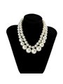 Collana Royal Grandeur a doppio filo di perle degradè extra large